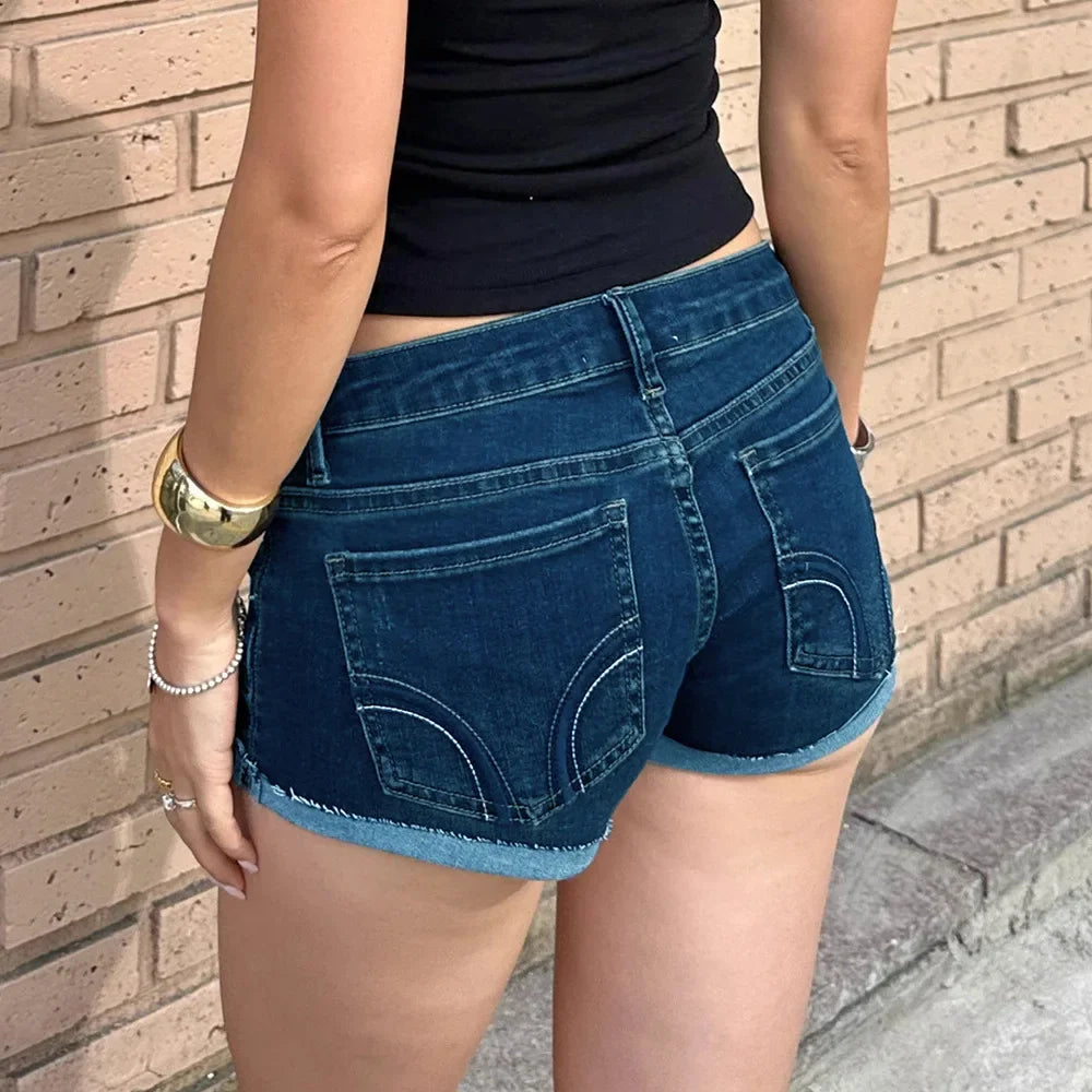 Low Waist denim shorts