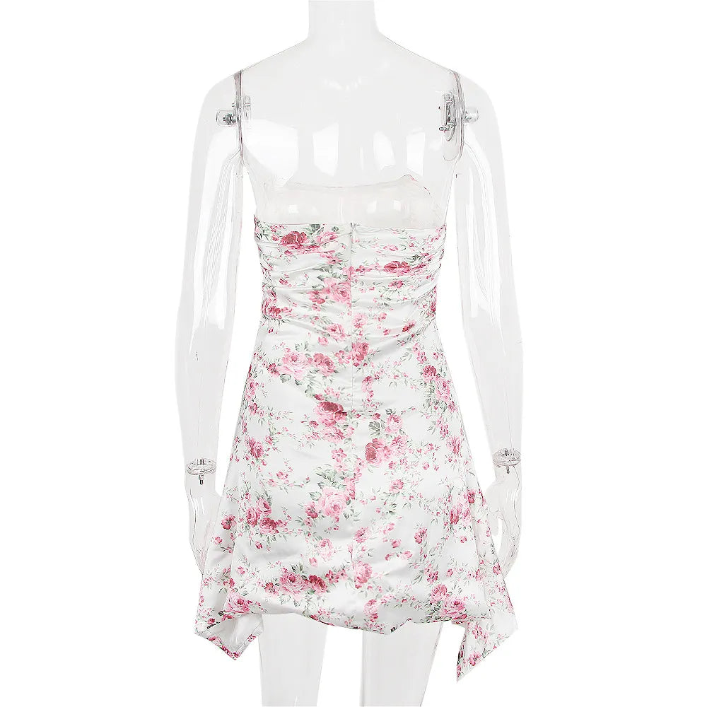 Sexy Corset Satin Silky Mini Dress