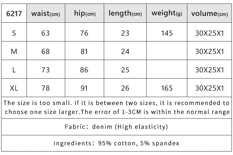 Low Waist denim shorts