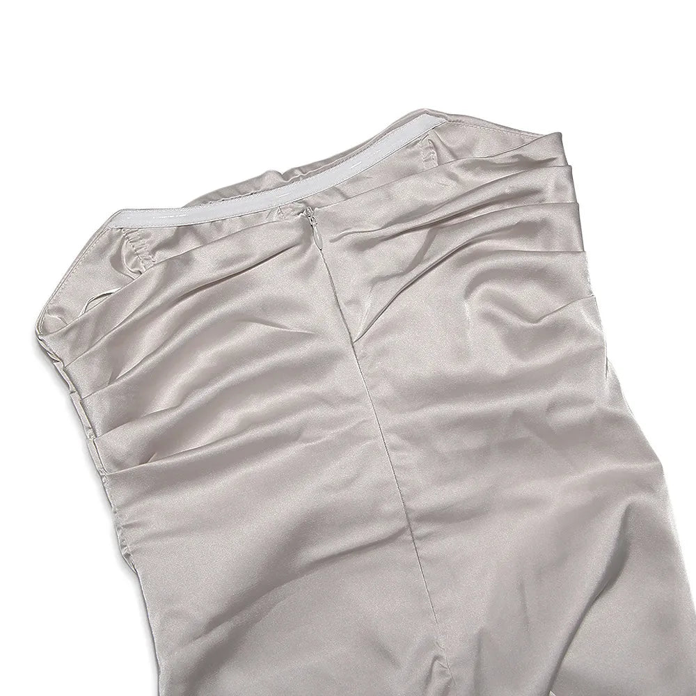 Sexy Corset Satin Silky Mini Dress