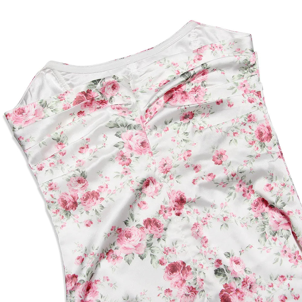 Sexy Corset Satin Silky Mini Dress