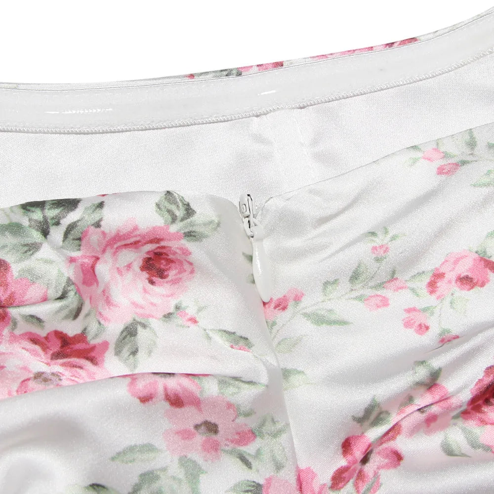 Sexy Corset Satin Silky Mini Dress